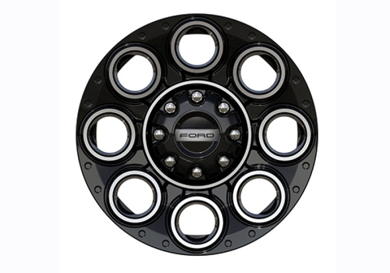 Ford Super Duty Wheel Kit - Ford Racing - 20x8in - Black w/Machined Face - `23-`26
